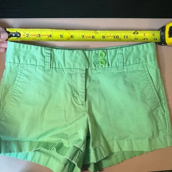 Vineyard Vines Women’s Size 0 Green Cotton Shorts Preppy Classic Summer - Picture 7 of 11